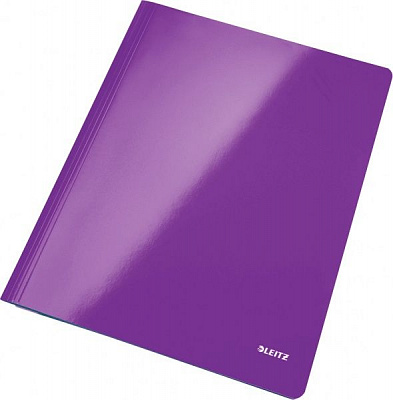 Скоросшиватель WOW 250 л. А4 фиолетовый металлик 30010062 Leitz