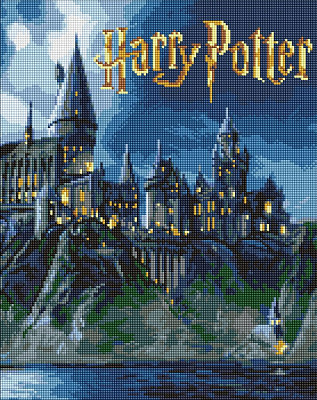 Алмазна мозаїка Harry Potter: Гоґвортс вночі ©Warner Bros. Ideyka