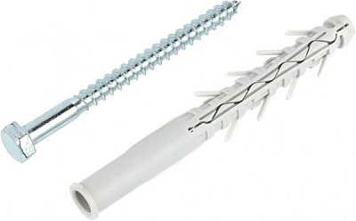 Дюбель рамный с винтом для дерева 12x100 мм 4 шт. Expert Fix