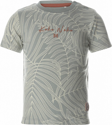 Футболка для мальчиков Koko Noko р.134 серо-зеленый T46800-37 