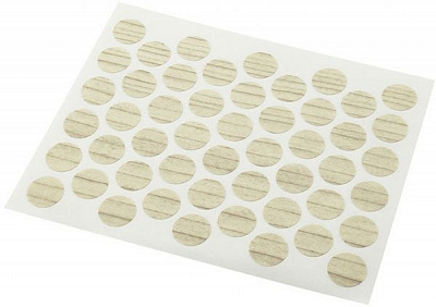 Заглушка самоклейка на конфірмат d14 мм 50 шт. ільм шампань DC