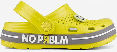 Сабо Coqui 6423 Citrus/Mid Grey Prblm + Amulet р.EUR 30/31 желтый