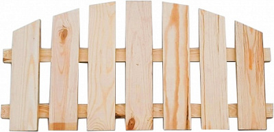 Декоративное ограждение дуга 800х400х40 мм сосна