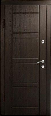 Дверь входная ТМ Кордон Стандарт КС-09 венге беленый / венге 2050x960мм левая
