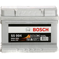 Аккумулятор автомобильный Bosch 6СТ-61 H S5004 61А 12 B «+» справа