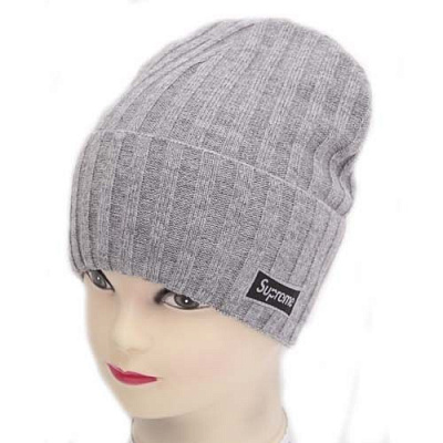 Шапка для мальчиков Luna Kids р.52-54 серый меланж 2475 