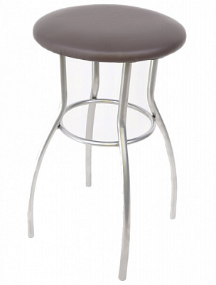 Табурет Імпульс Гамма коричневий / хром