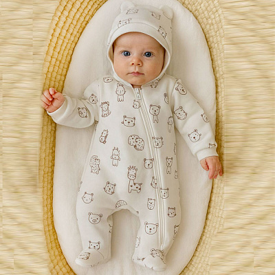 Комбинезон унисекс Blanka Африка р.50-56 бежевый 110871