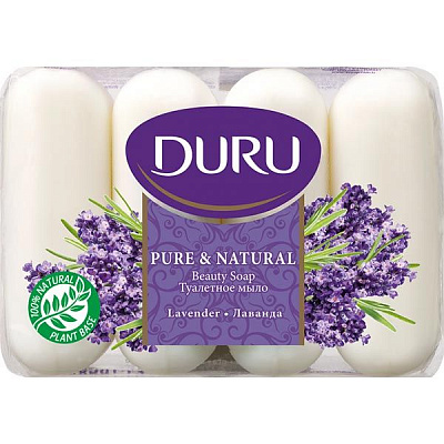 Мыло Duru Pure&Natural Лаванда 340 г 4 шт./уп.
