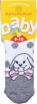 Носки детские Брестские Baby 3060 165 р.9-10 серый меланж 