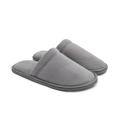 Тапки домашние Twins флис закрытые р.40/41 серый