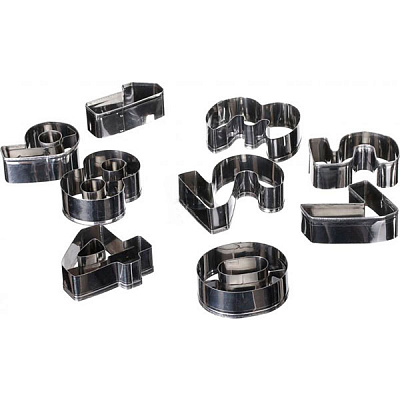 Набор форм для печенья Цифры 9 шт