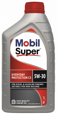 Моторна олива синтетична Mobil Super Everyday Protection C3 5W-30 1 л (158015)