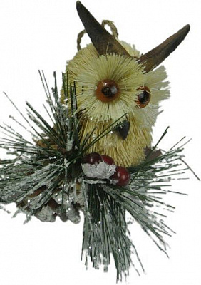 Декорация-подвеска Сова на шишке 10х8х11 см EPI-70610189 