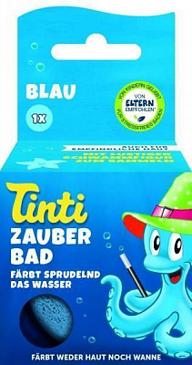Волшебная бомбочка для ванны Tinti голубая 
