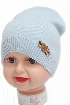 Шапка детские Kraft+ р.46-48 голубой 1416 
