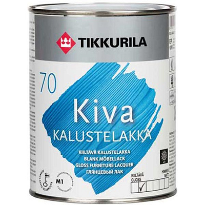 Лак Tikkurila Кива полуглянцевый 0.9 л