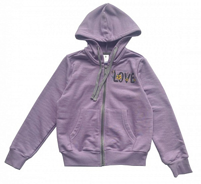 Толстовка для дівчинки Роза р.128 бузковий 221119