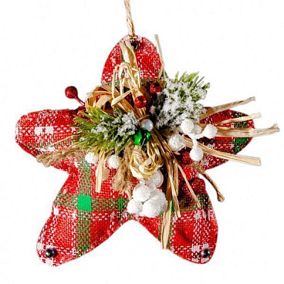 Підвіска декорована MISLT Зірочка TOY5-11.2 10 см
