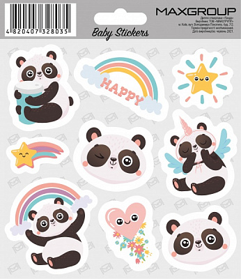 Набор наклеек MAXGROUP Панда NM-095