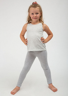 Лосины для девочек Roksana №0028/16070 р.134-140 серый меланж 