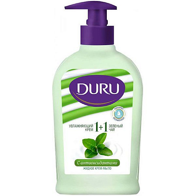 Мило рідке Duru 1+1 Крем та Зелений чай 300 мл