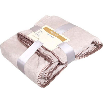 Плед La Nuit Flannel 2-сторонний бежевый /тауп 160x200 см