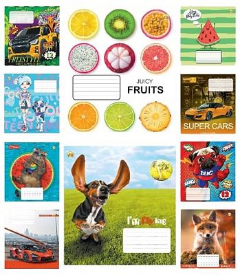 Тетрадь школьная 12 листов линия