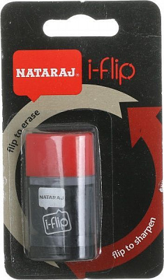 Точилка и ластик (2 в 1) Nataraj Iflip