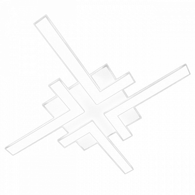 Люстра світлодіодна Luminaria 110 Вт LED-модуль біла HUGO 110W 4L WHITE