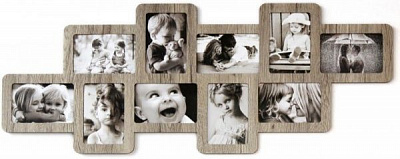 Рамка для фото 90х36 ДВП, світле дерево 10x15 см