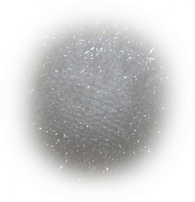 Куля пінопластова ворсиста 9 см білий