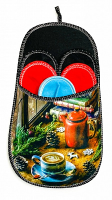 Набор тапочек для гостей La Nuit Christmas Windowsill 5 пар разноцветный 