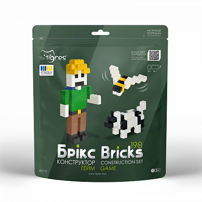 Конструктор из мини-кирпичиков Tigres Брикс гейм