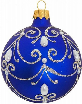 Куля скляна Престиж 2 d80 К-1211-80 синій