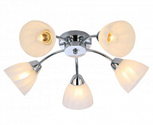 Люстра Miorro Lemure метал/скло 5x40 Вт E27 хром 51-311-009