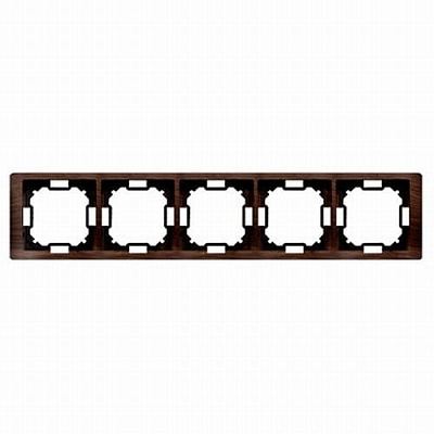 Рамка пятиместная Basic Neos универсальная дуб BMRC5/051