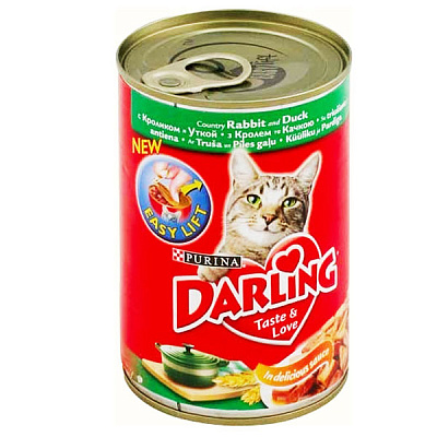Корм Purina Darling с кроликом и уткой 400 г 