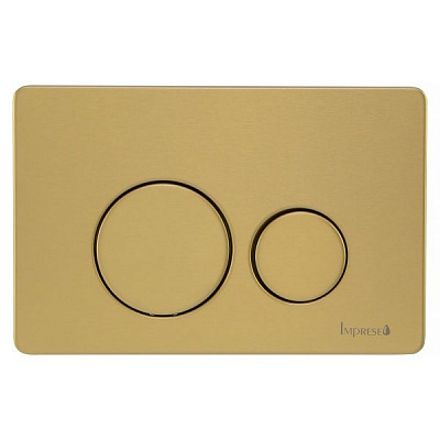 Панель смыва Imprese i7111SG из нержавеющей стали, золото сатин