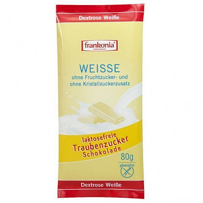Шоколад Frankonia Білий шоколад без лактози 80 г