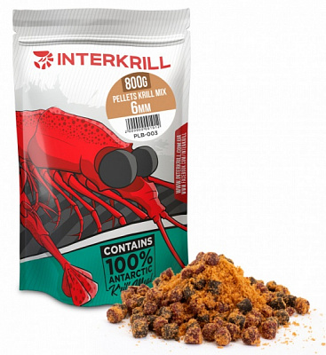 Пеллетс INTERKRILL 800 г кріль KRILL MIX 6mm