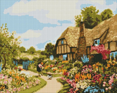 Алмазная мозаика Набор со стразами Идейка Уютный дом 40х50см Идейка 