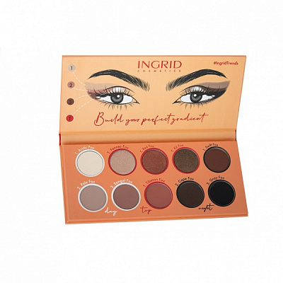 Тени для век Ingrid Cosmetics Vegan палитра Foxy Eyes