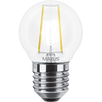 Лампа светодиодная Maxus LED G45 FM 4 Вт 3000 К 220 В E27 filament 1-LED-545-01