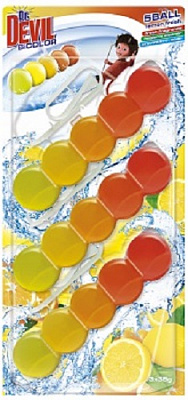 Туалетный блок Dr.Devil BiCOLOR Лимонная свежесть 3x35 г 6467 