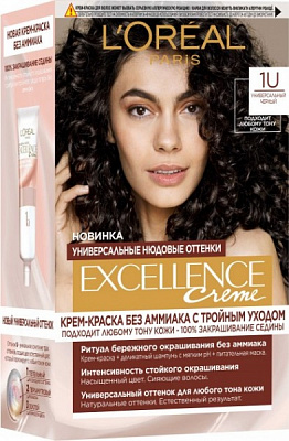 Фарба L'Oreal Paris Excellence Crème Universal Nudes 1U універсальний чорний 192 мл