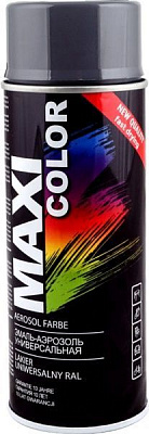 Эмаль Maxi Color аэрозольная универсальная декоративная RAL 7016 антрацитово-серый глянец 400 мл