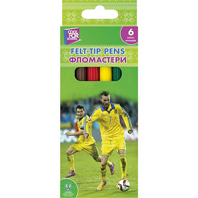 Фломастери Football FF01132 6 шт. Cool For School