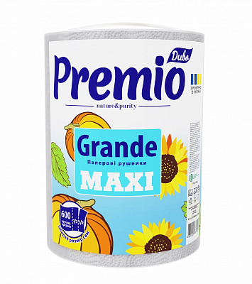Паперові рушники Диво Premio GRANDE MAXI двошаровий