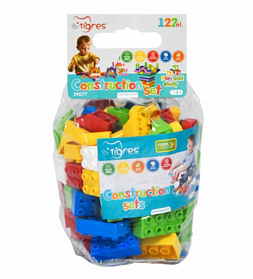 Конструктор Tigres 122 елементи 39077